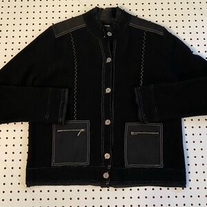 Chico's Black Textured Jacket